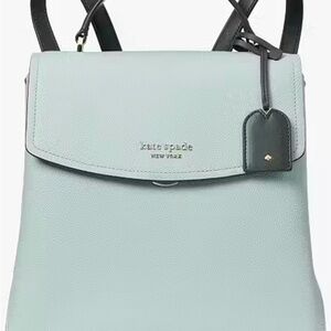 Kate Spade Light Green Leather Backpack